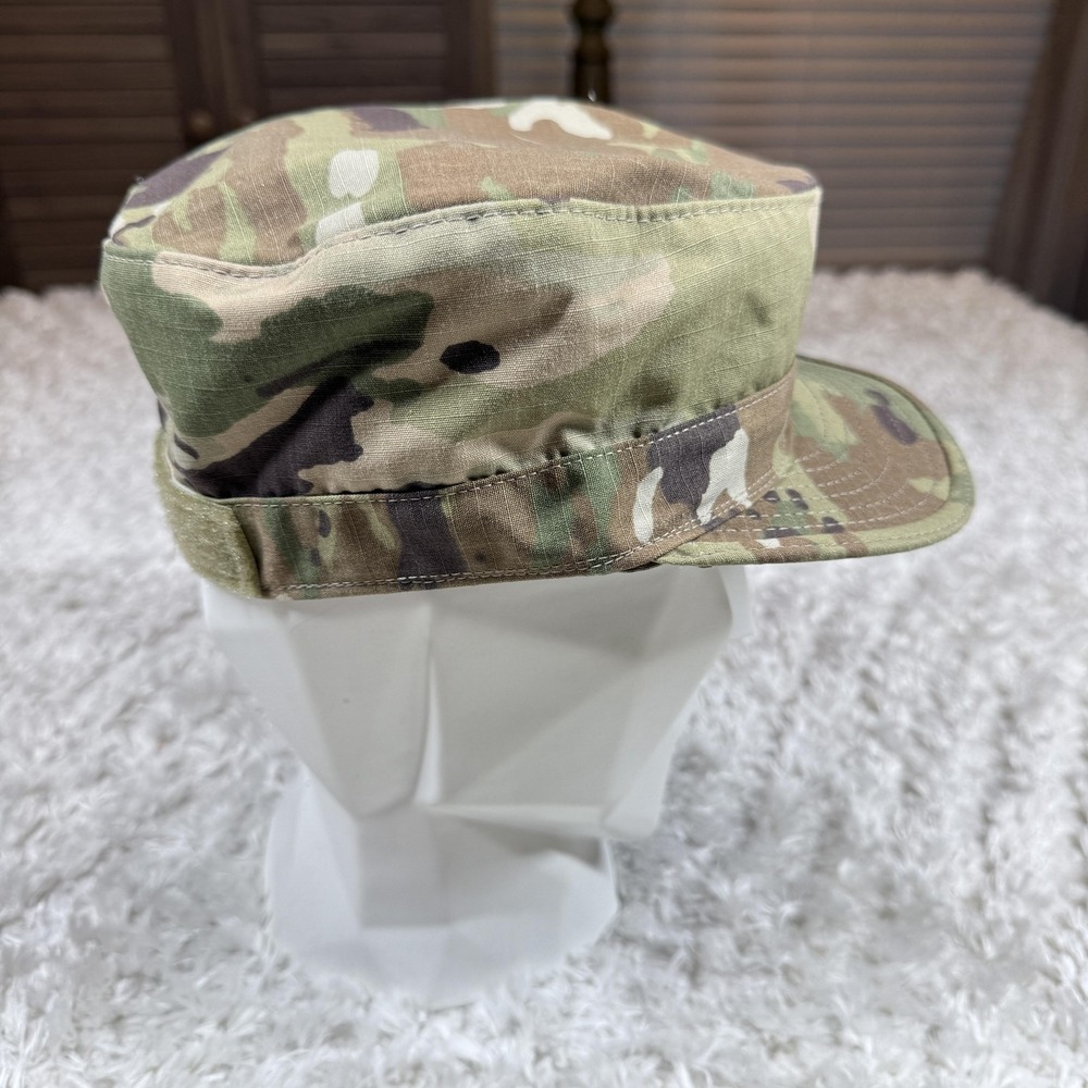 US Army Hat Cap Fitted Mens 7 1/8 Camo OCP Patrol Cap Scorpion W2 Military USGI - Picture 5 of 12